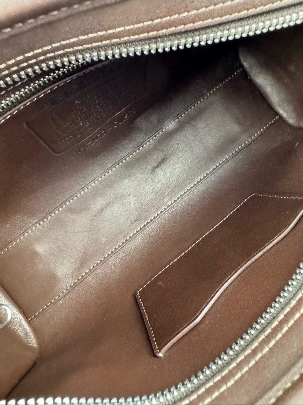 Coach Swing Zip Mahogany Brown Leather Shoulder Bag Re-Edition CM565 - Picture 8 of 9